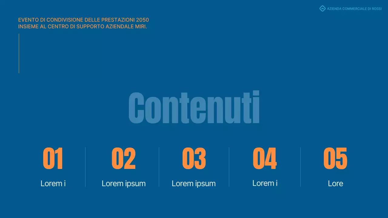 Una semplice scheda di valutazione blu e arancione