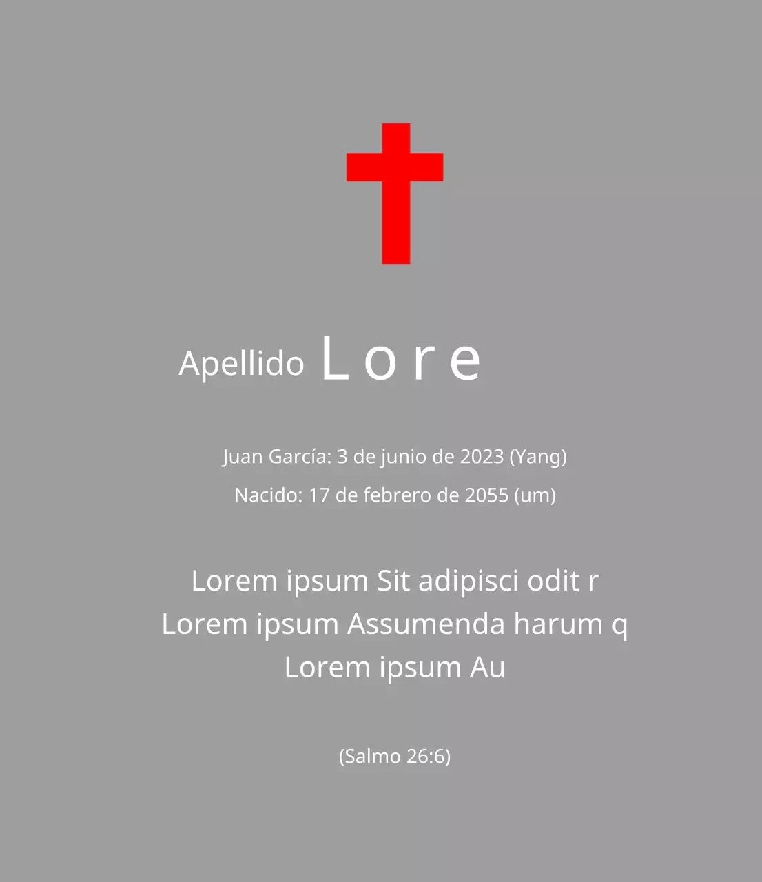 Placas funerarias de concepto cristiano o católico con versículos bíblicos