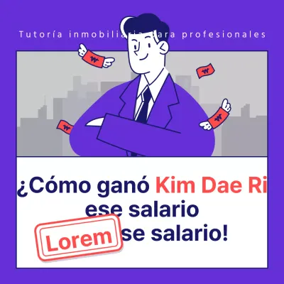 Material de formación inmobiliaria para oficinistas, sencillo, morado y rojo