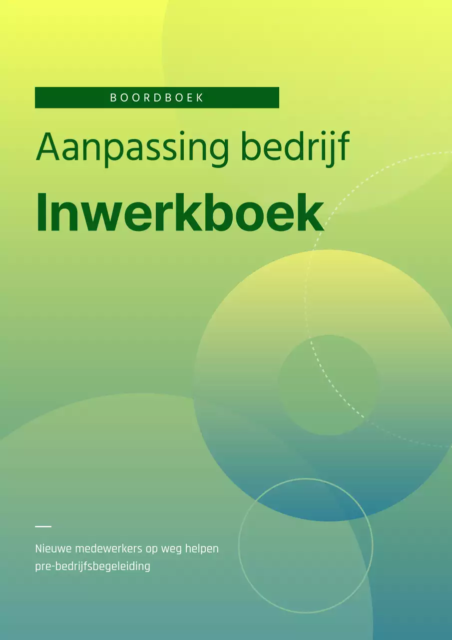 Geel en groen geometrische bedrijfsrichtlijnen