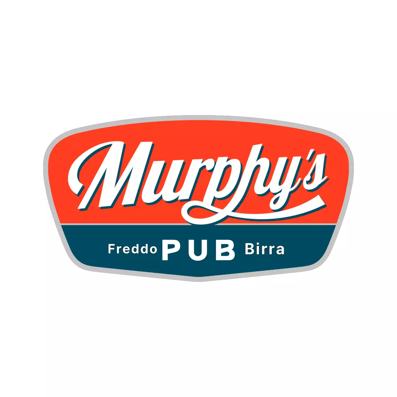 Segnaletica per la vetrina di un brewpub di ispirazione americana retrò