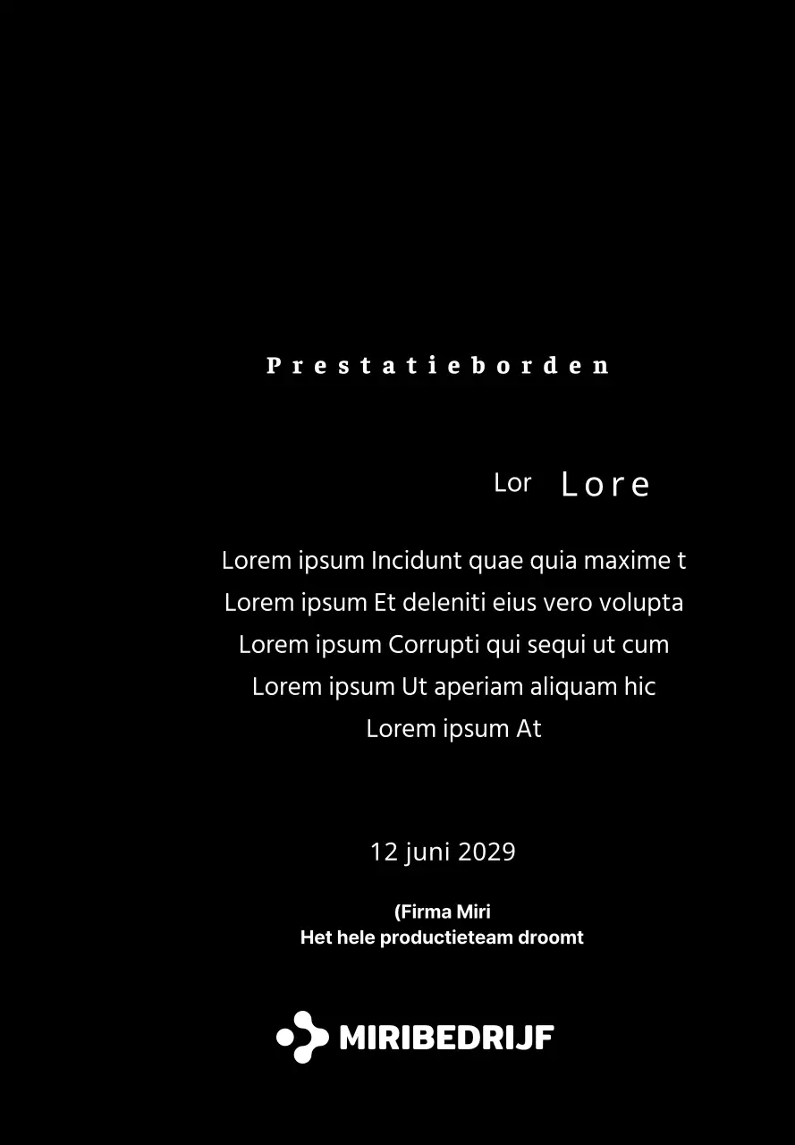 Een eenvoudige witte plaquette met je bedrijfslogo