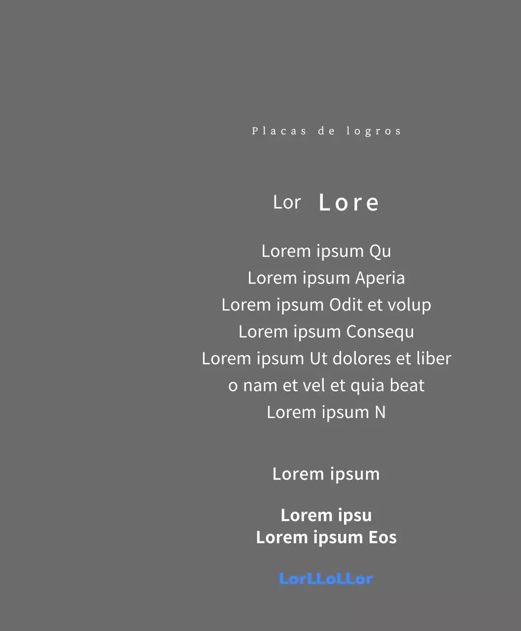 Una sencilla placa blanca con el logotipo de su empresa