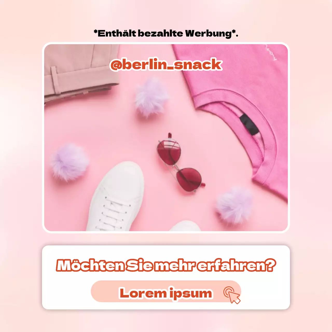 Trendiger Layoutvorschlag für virales Marketing in Lila und Elfenbein