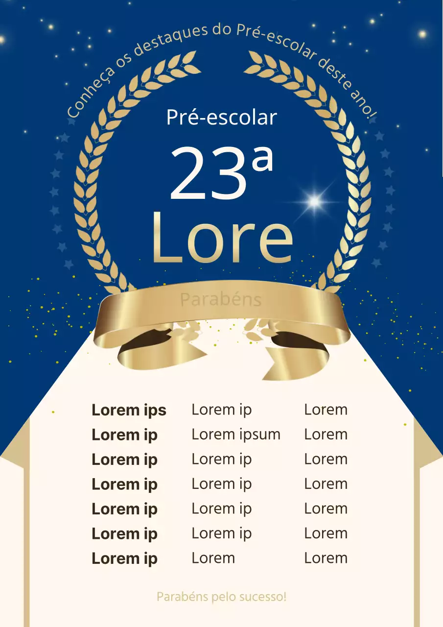 Promova a sua lista de aceitação de universidades de luxo douradas e azuis