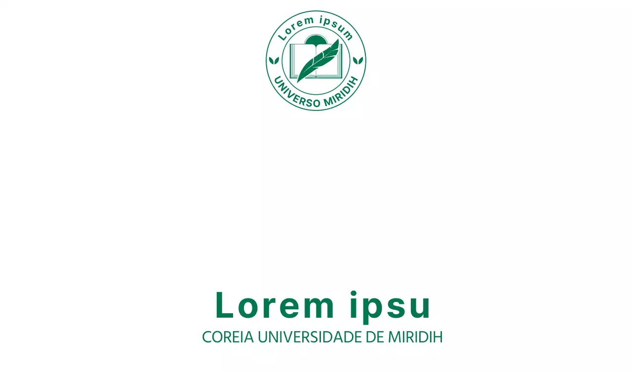 Desenho da escola com uma ilustração do logótipo icónico da escola