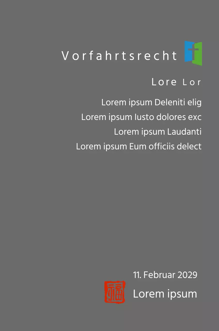 Plakette mit Kirchenlogo Konzept