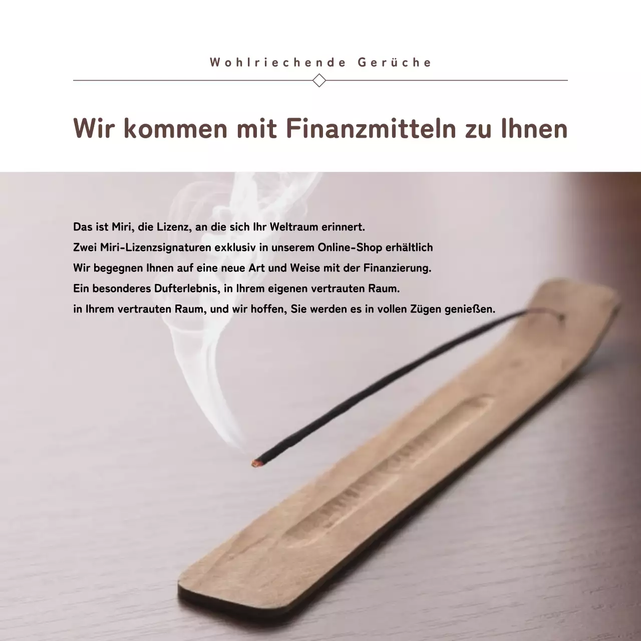 Förderung der Anreizfinanzierung mit einem Vintage-Look in Marineblau und Braun
