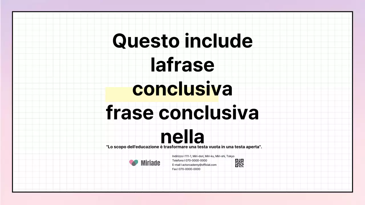 Un semplice piano di allenamento con un gradiente viola