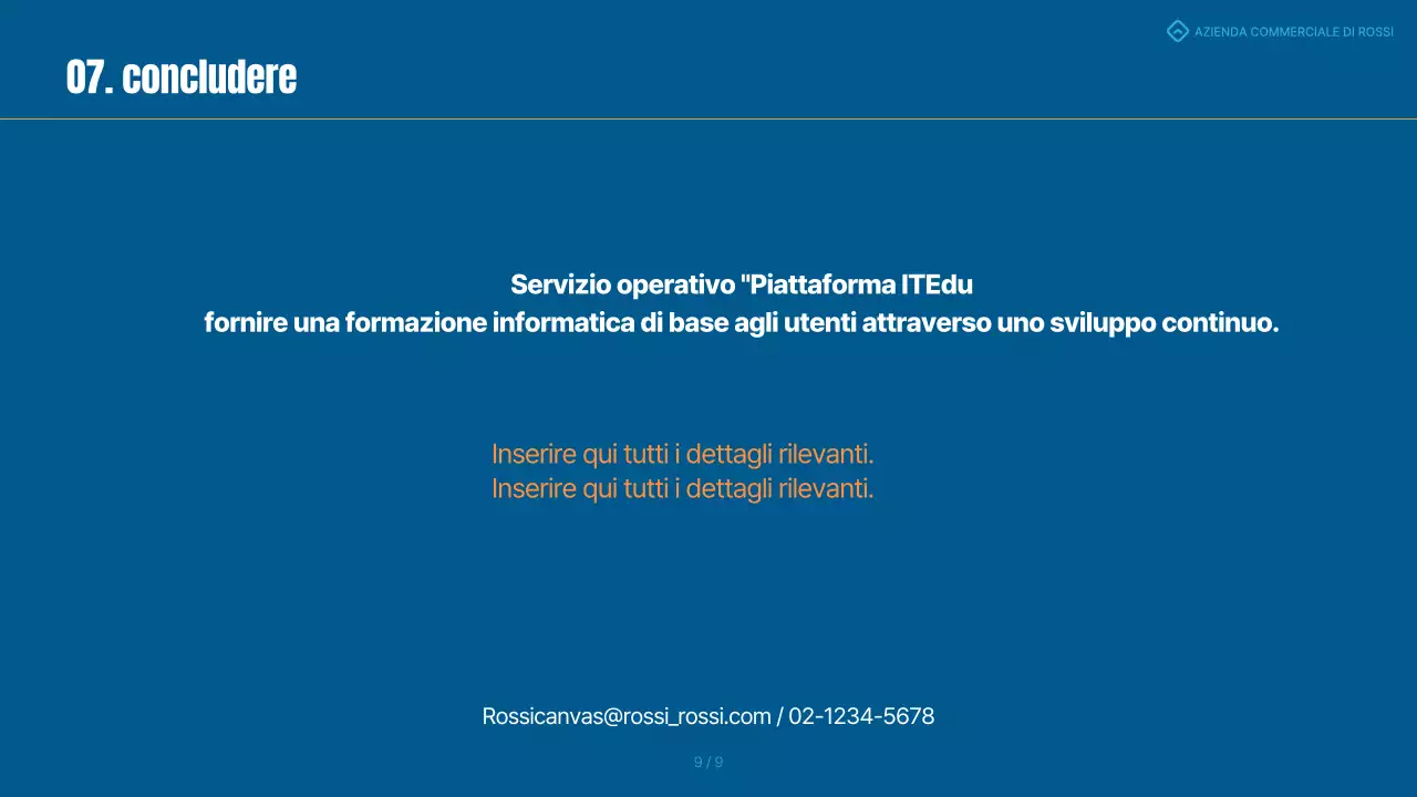 Una semplice scheda di valutazione blu e arancione
