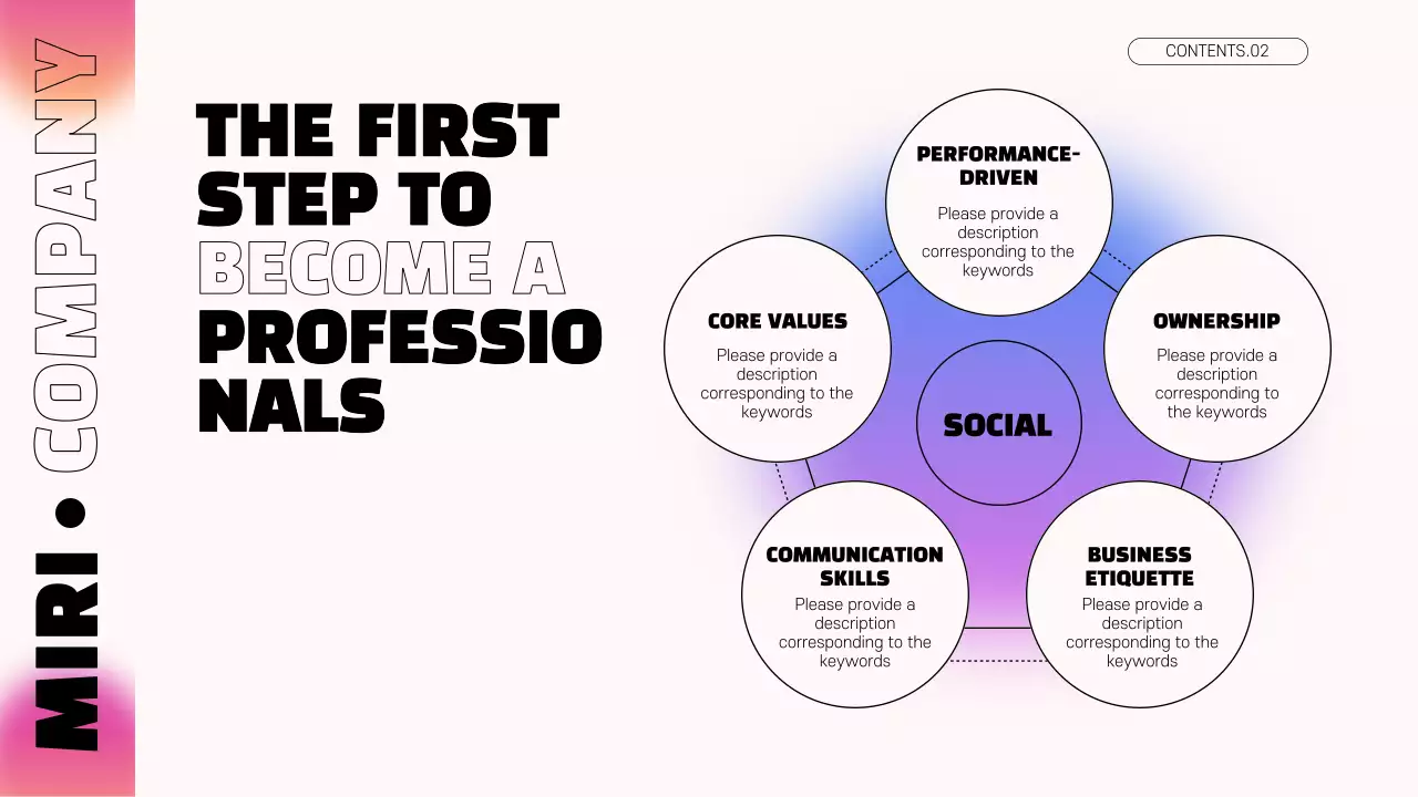 Pink Modern Employee Guide Presentation