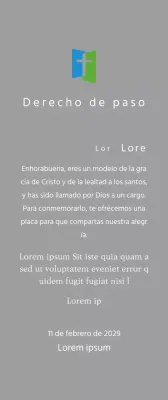 Concepto de placa con logotipo de iglesia