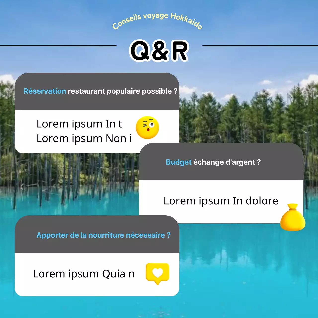 Conseils aux voyageurs d'outre-mer en jaune et bleu clair