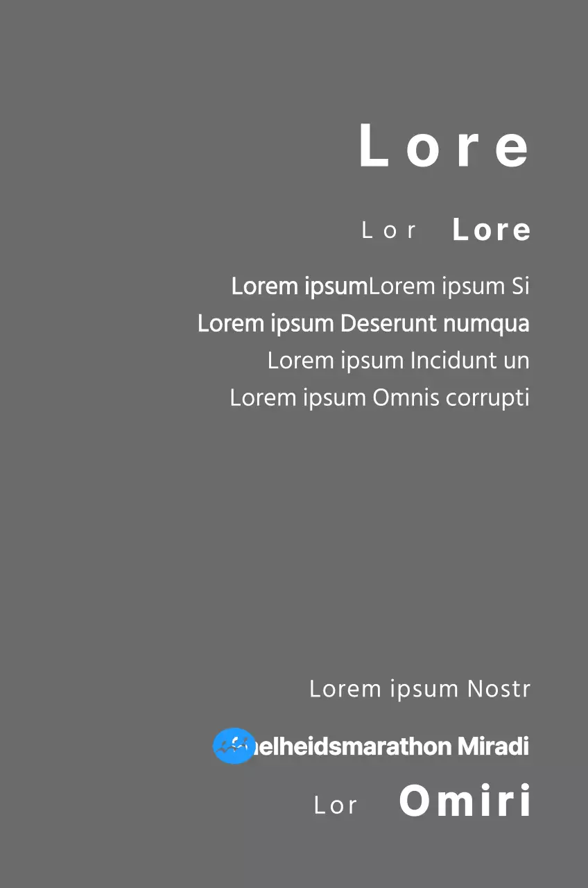 Marathon concept finisher plaquette met eenvoudig logo