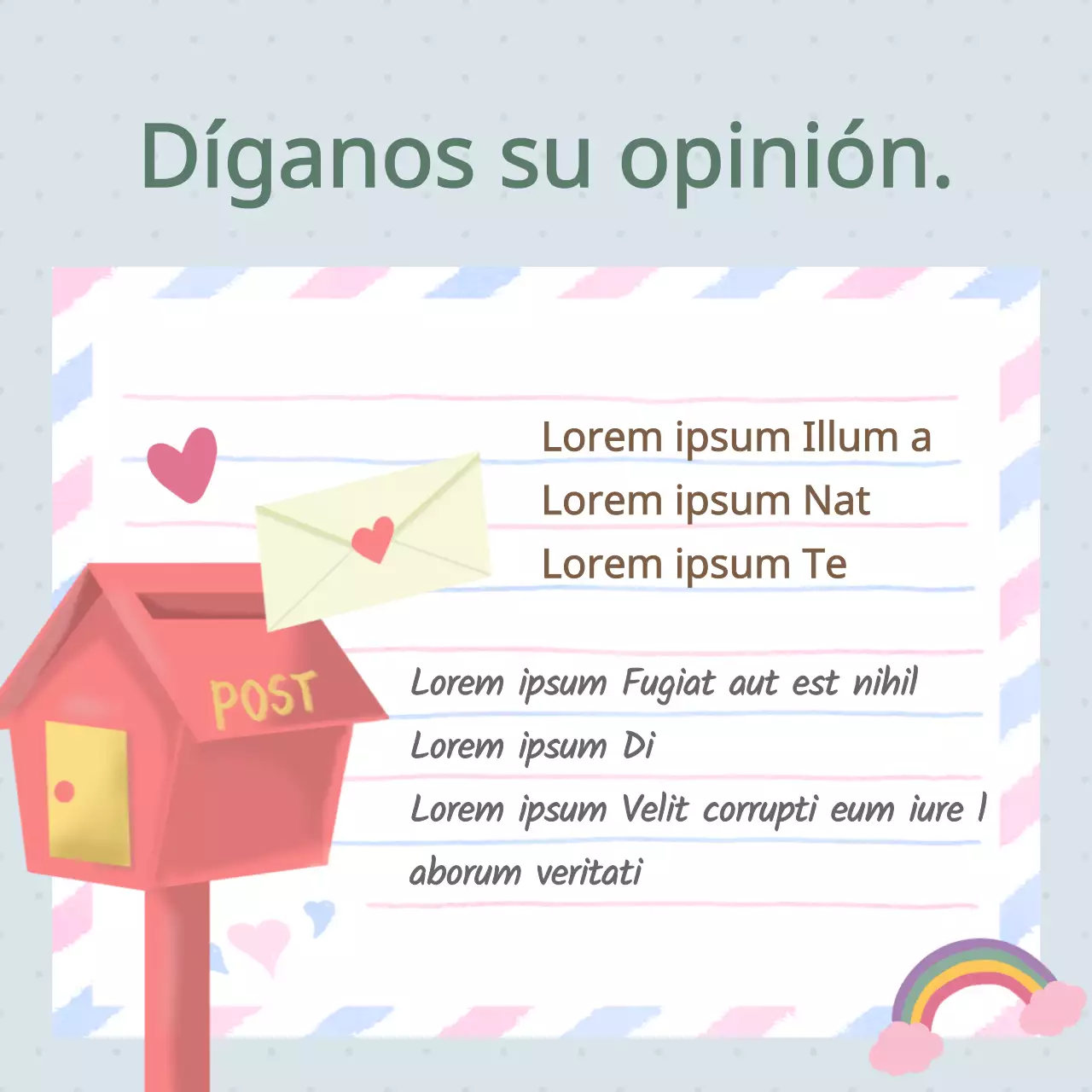El boletín de asesoramiento azul claro y amarillo