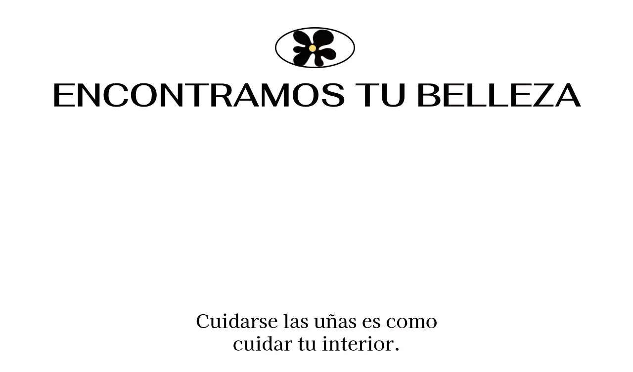 Un concepto de salón de manicura chic en negro