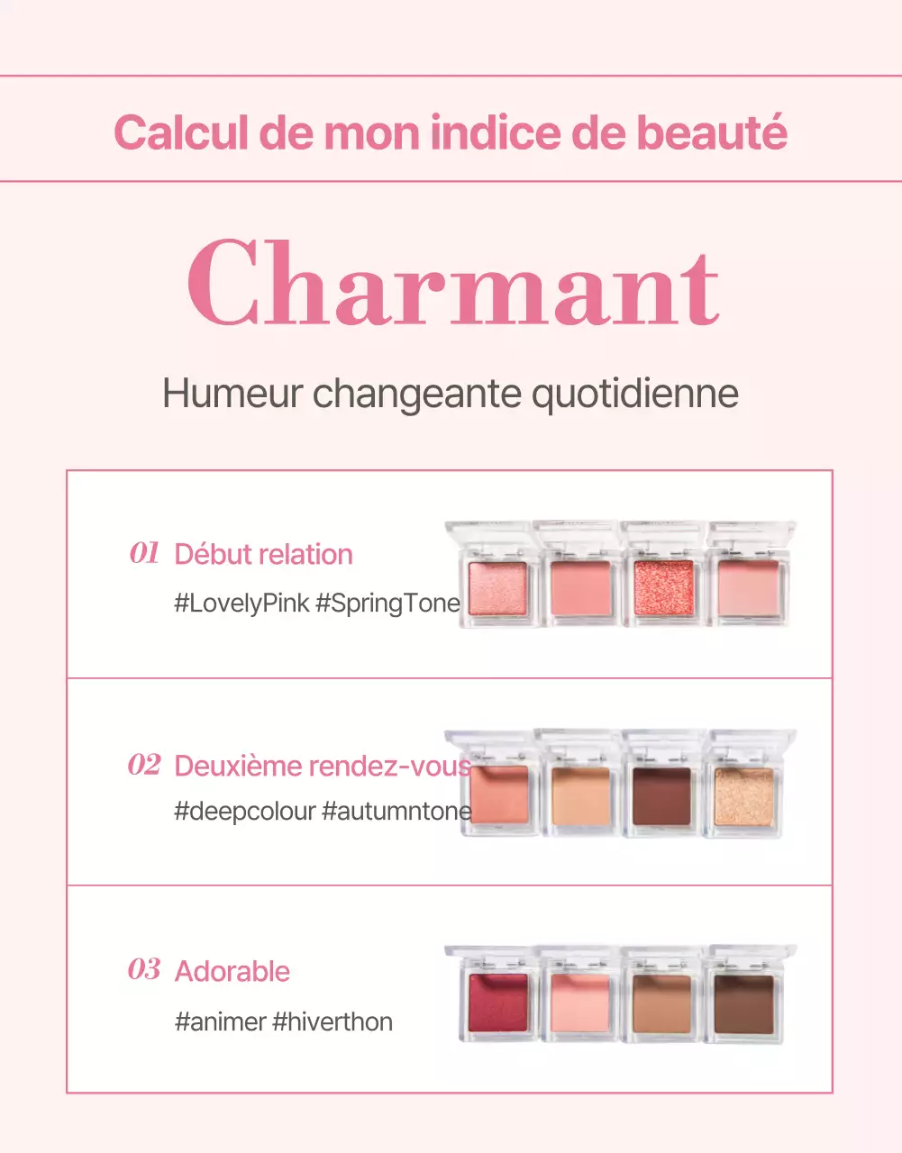 Promouvoir les cosmétiques dans des tons modernes de rose