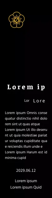 Line Flower's listing concept bedankplaatje