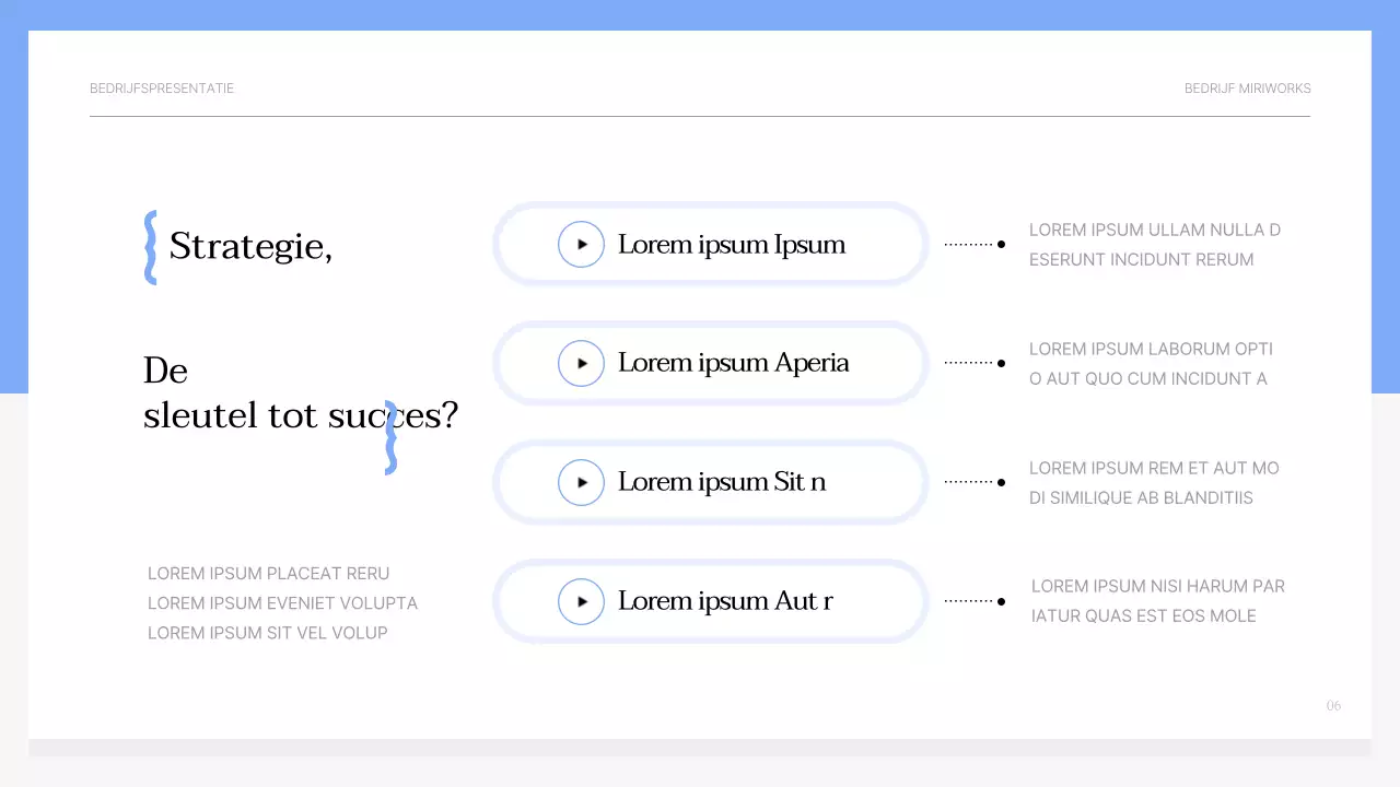Eenvoudig lichtblauw en grijs motiverend trainingsmateriaal