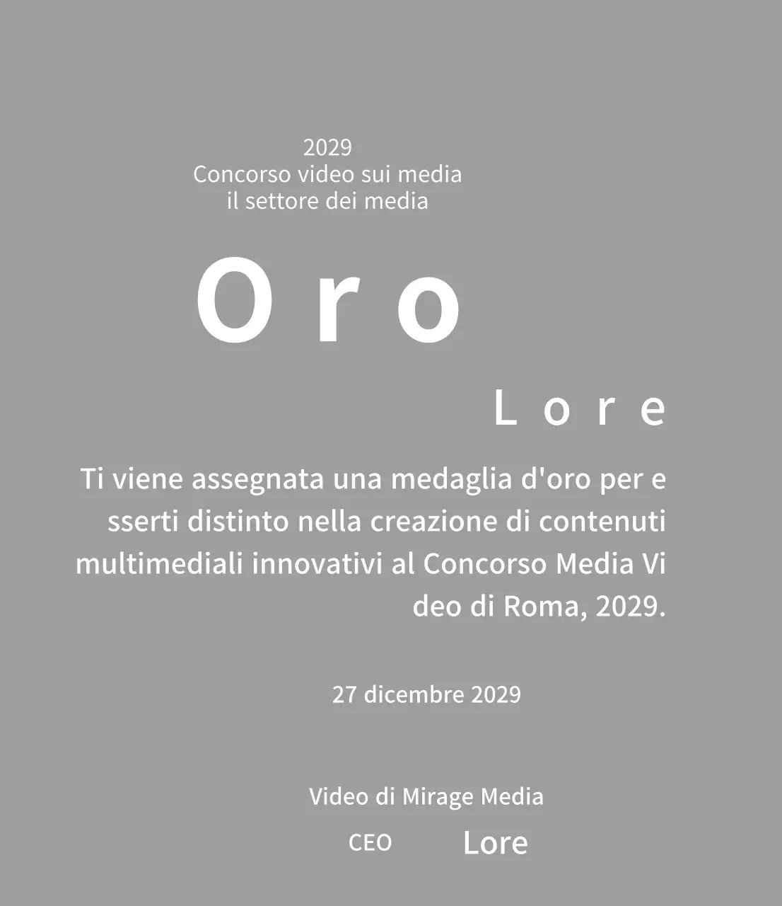 Targhe vincenti per un concetto di premio di concorso pulito