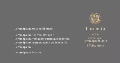 Luxuriöse Abschlussplakette mit Schullogo und Goldverzierung