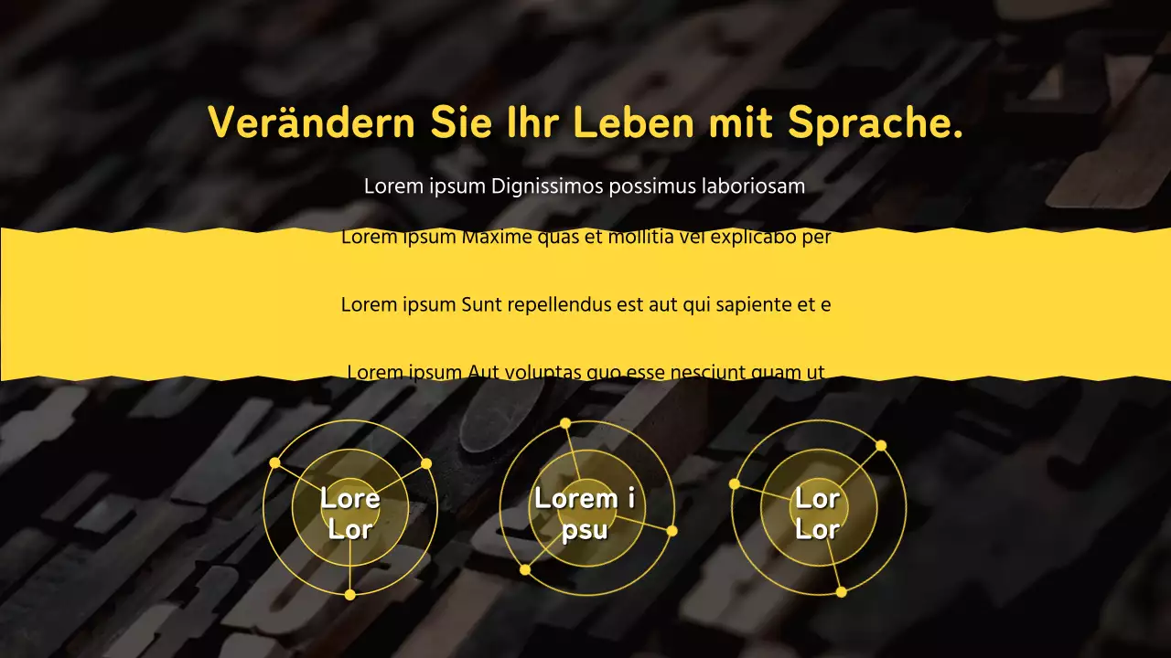 Gelb-schwarzes Handbuch für modernes Lernen