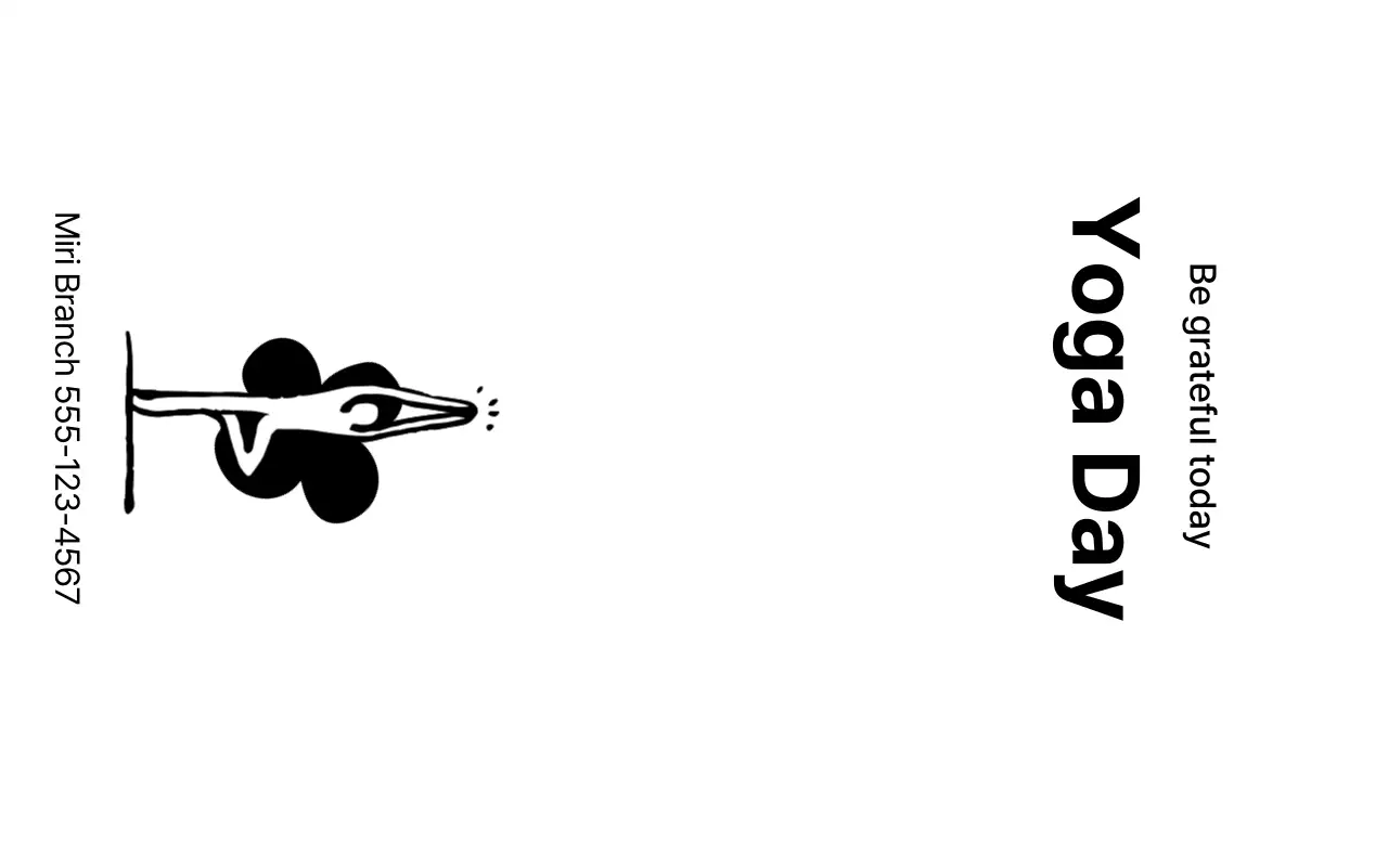 Desain promosi yoga dengan ilustrasi yoga berpasir