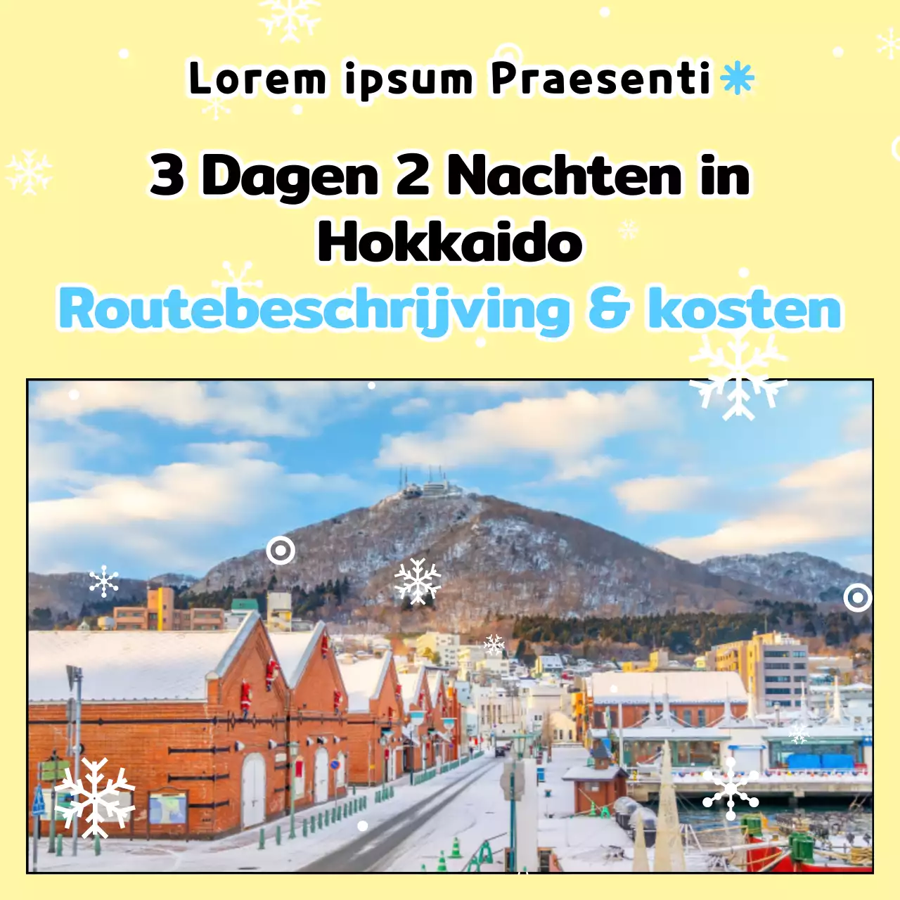 Reistips voor overzeese reizen in geel en lichtblauw