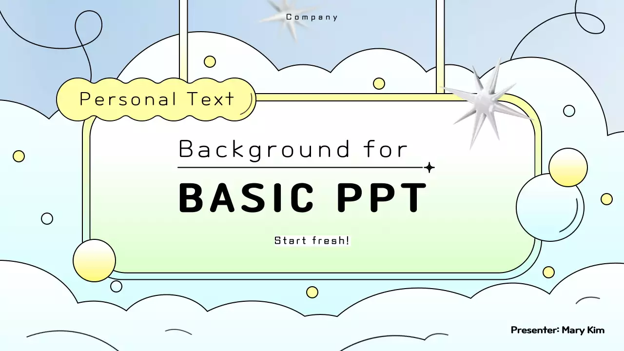 Pastel Minimal Template Presentation
