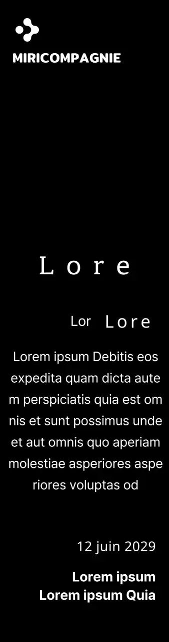 Une simple plaque blanche avec le logo de votre entreprise