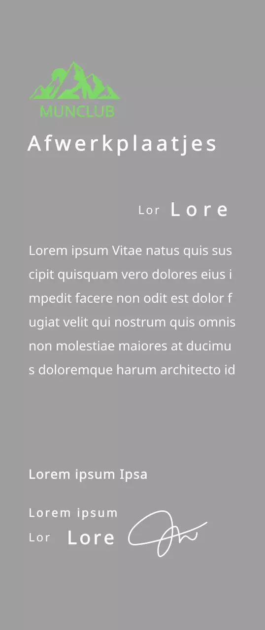 Berg club finisher's plaquette met club logo concept met groene berg illustratie