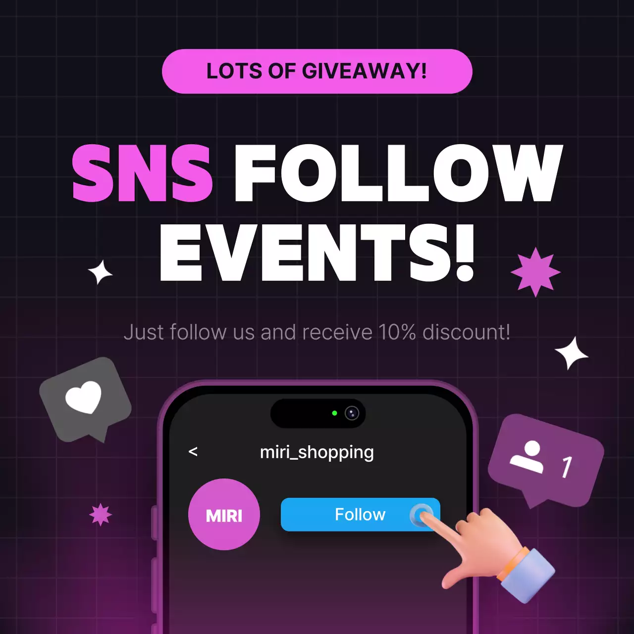 Pink Trendy Promotion Social Media Post