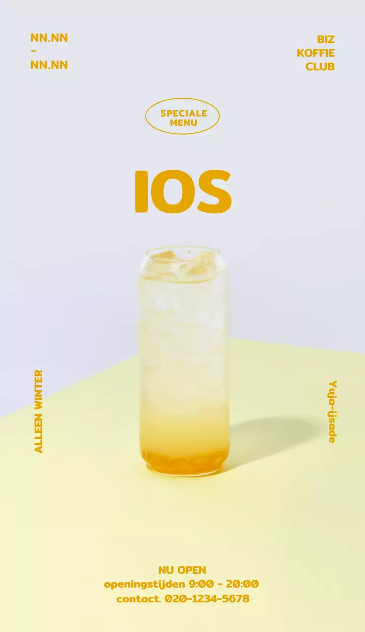 Menuborden met een gele achtergrond en gemarkeerde foto's en tekst in de gebruikershandleiding