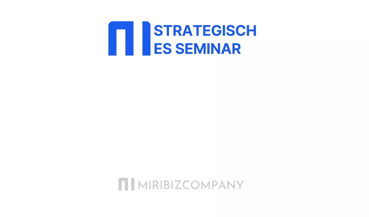 Business-Seminar-Konzept in Blau