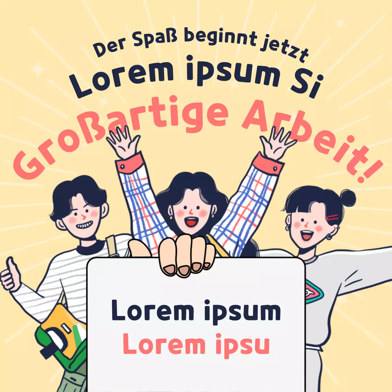 Eine niedliche gelbe und rosa SATs-Rabattanzeige