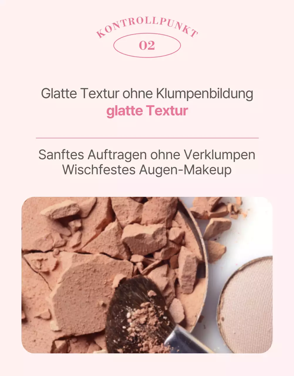 Förderung von Kosmetika in modernen Rosa-Tönen