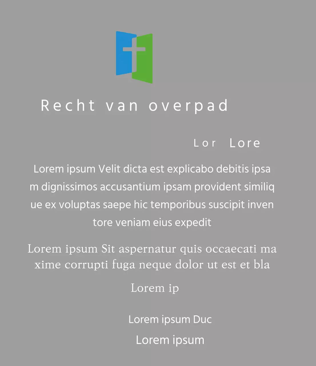 Plaquette met kerklogo concept