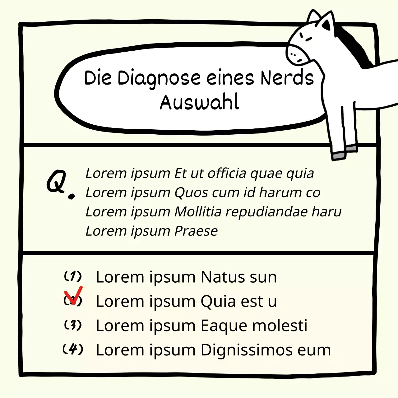 Über den Geschmackstest der gelben Flasche