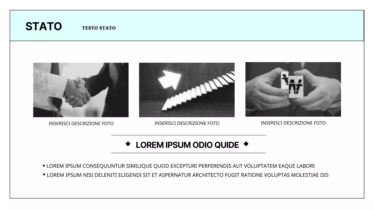 Un semplice report stampabile in azzurro e chartreuse