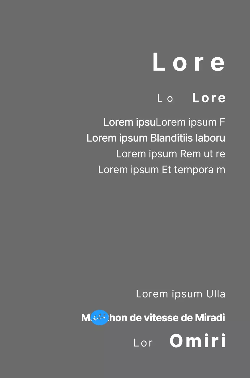 Plaque de finisseur concept marathon avec logo simple