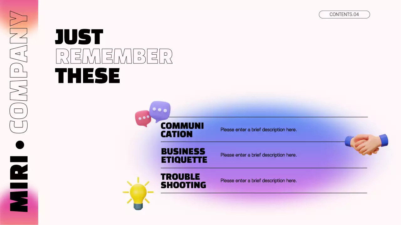 Pink Modern Employee Guide Presentation