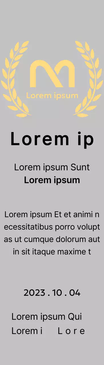 Plaque de mérite avec logo de la marque et couronne de laurier dans le cadre du concept "Outstanding Dealer Award".