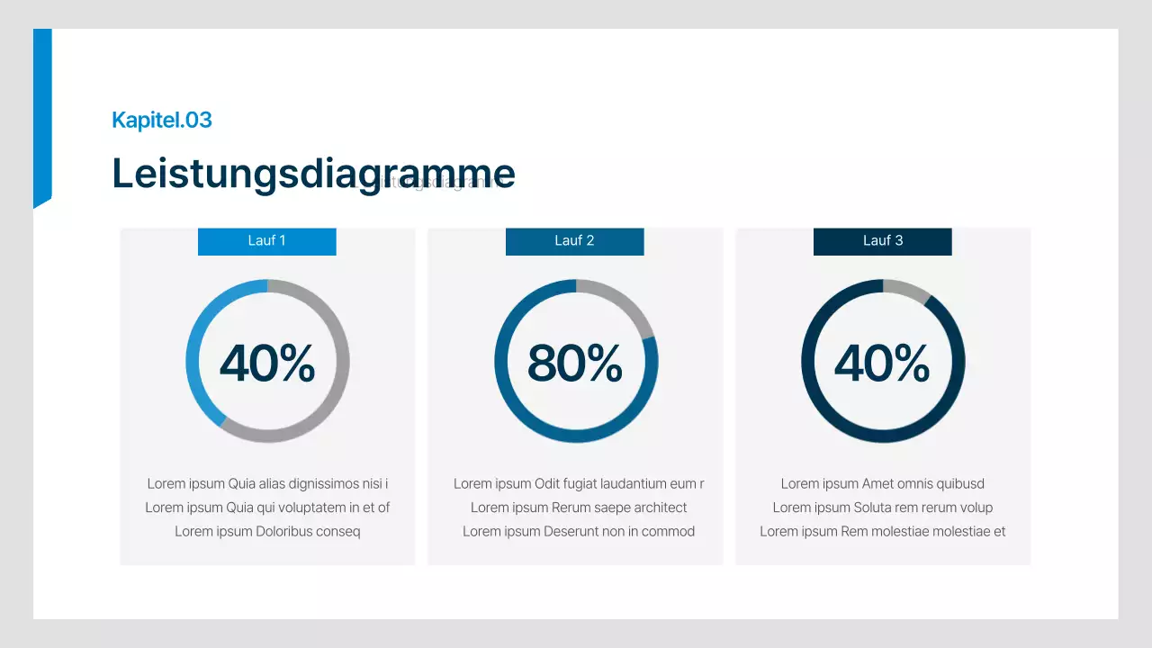 Einfacher Businessplan für Büroangestellte in Marine und Blau