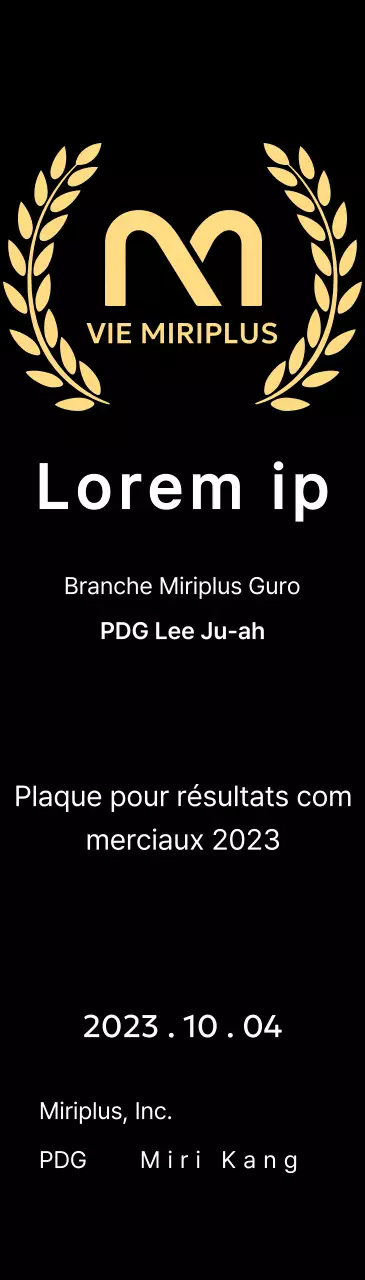 Plaque de mérite avec logo de la marque et couronne de laurier dans le cadre du concept "Outstanding Dealer Award".