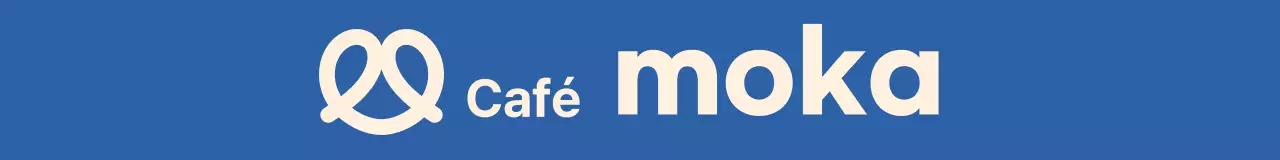 Bäckerei-Café-Ware in sanftem Blau und Beige