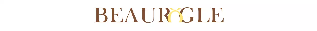 Einfache und emotionale Text-Logo-Stil mit Alphabet Punkte in braun, weiß und gelb für Beauty-Shop Förderung und Förderung