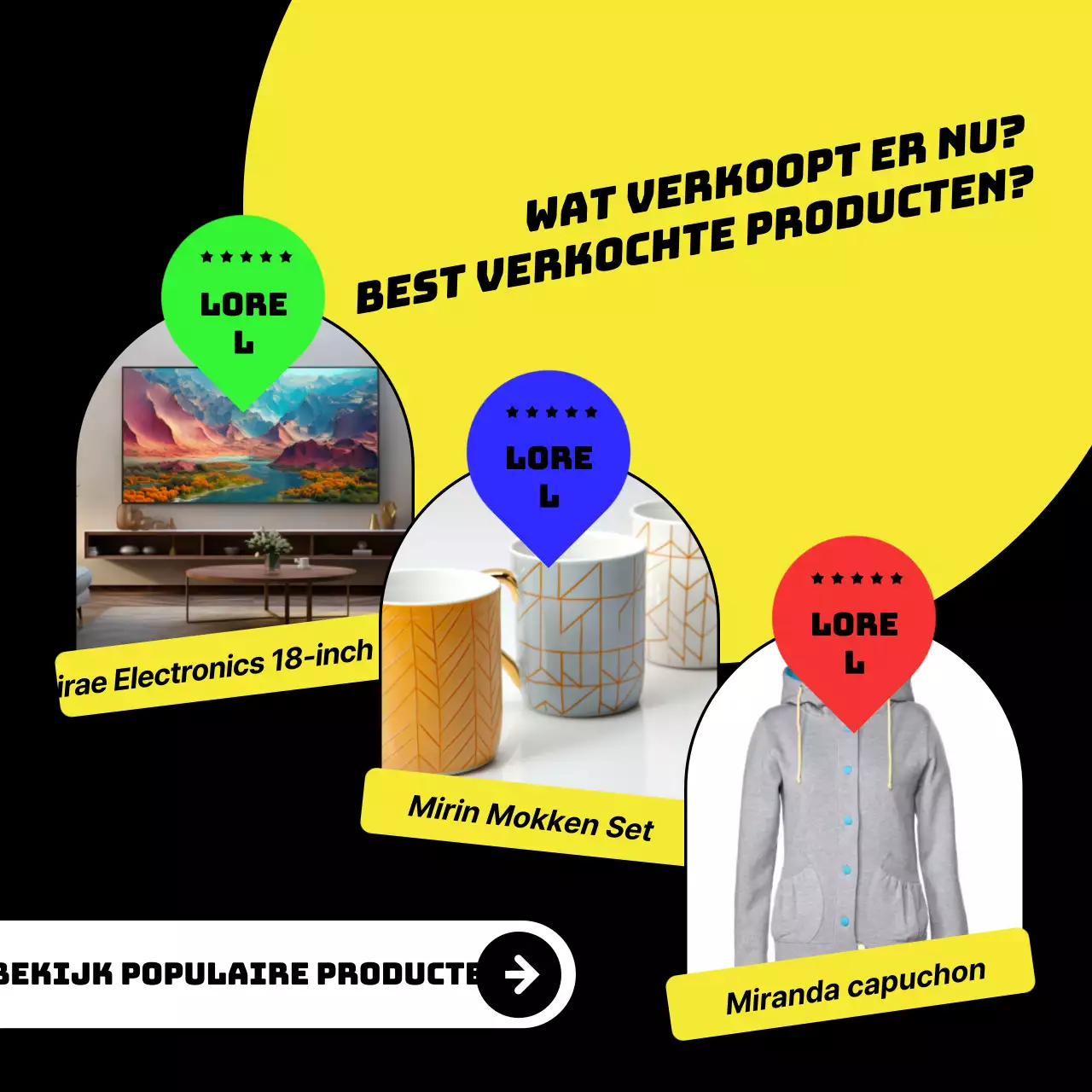 Trendy Black Friday-advertenties op een zwarte achtergrond
