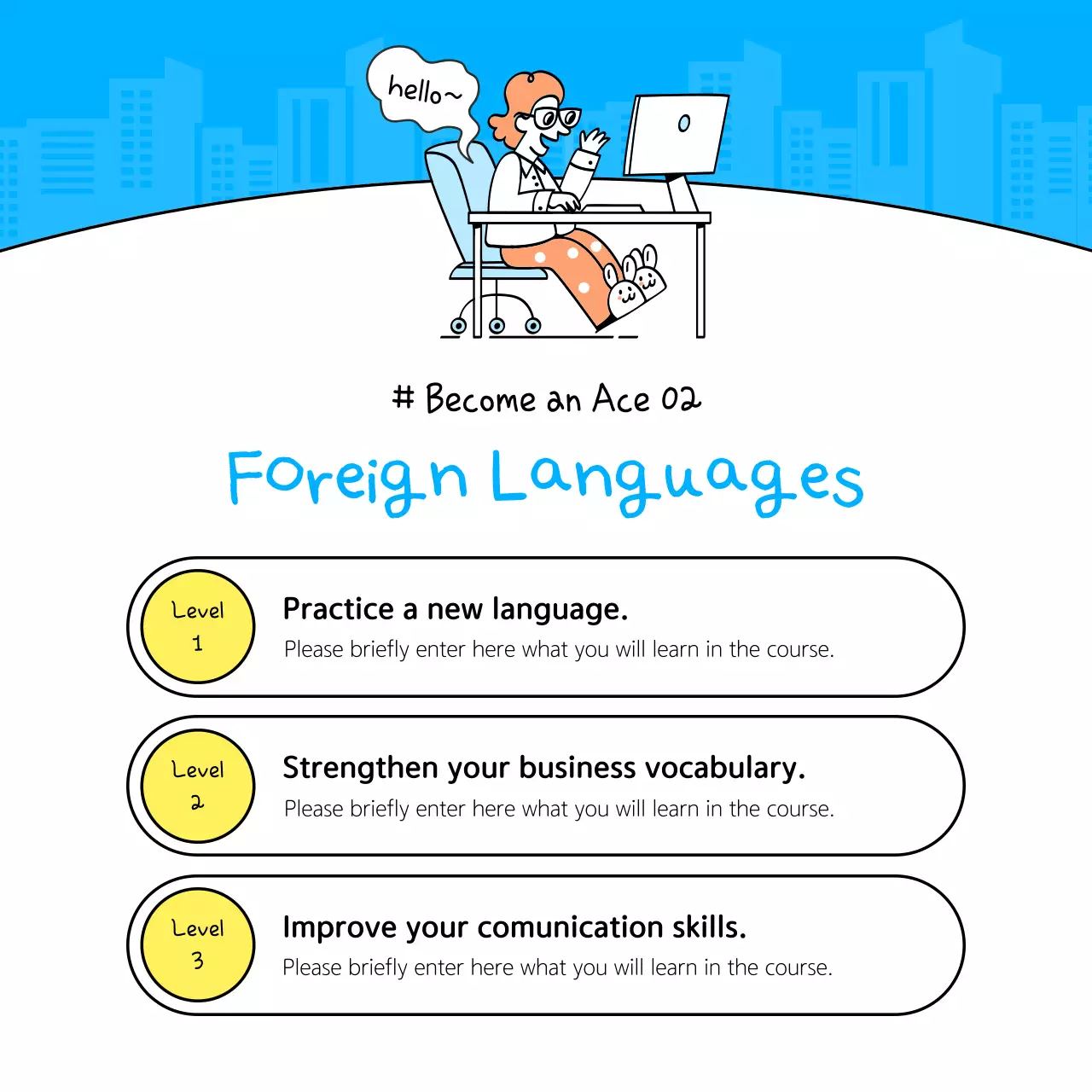 Blue Comic Professional Promotion Instagram Carousel