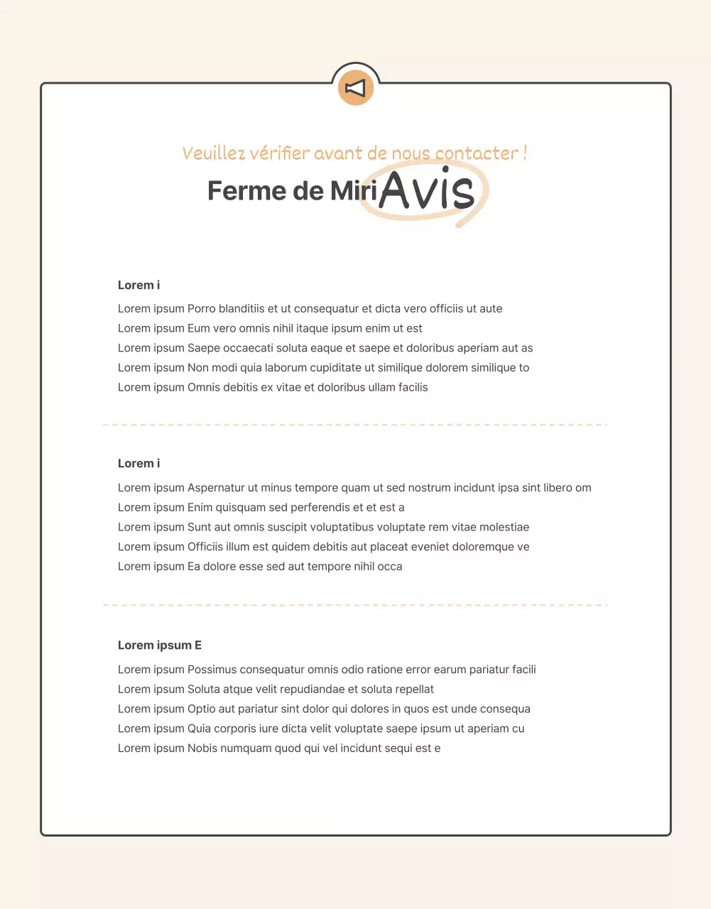 Promouvoir la vente d'un collier de base en crochet orange et beige