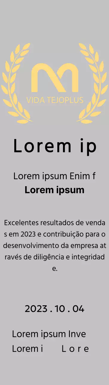 Placa de mérito com o logótipo da marca e coroa de louros no conceito Outstanding Dealer Award.